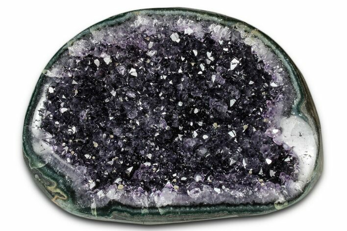 Sparkly Deep-Purple Amethyst Geode - Uruguay #345948